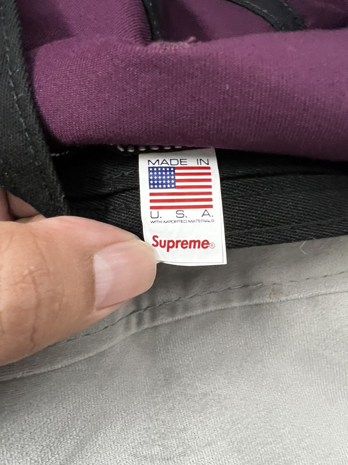 Supreme Supreme Burgundy Cap Size ONE SIZE - 6 Thumbnail