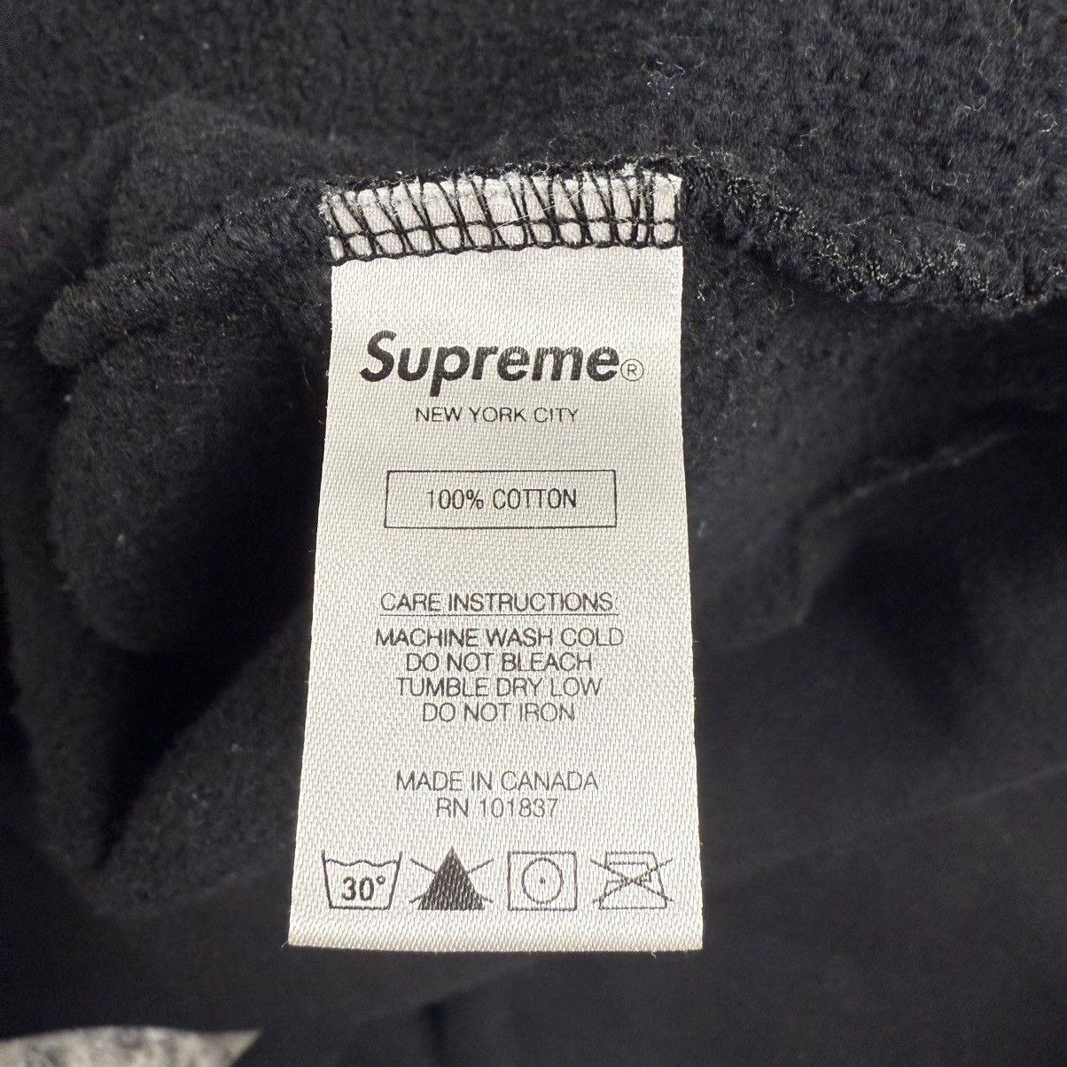 Supreme Supreme Corner Label ‘Black’ Hoodie Size US L / EU 52-54 / 3 - 7 Thumbnail