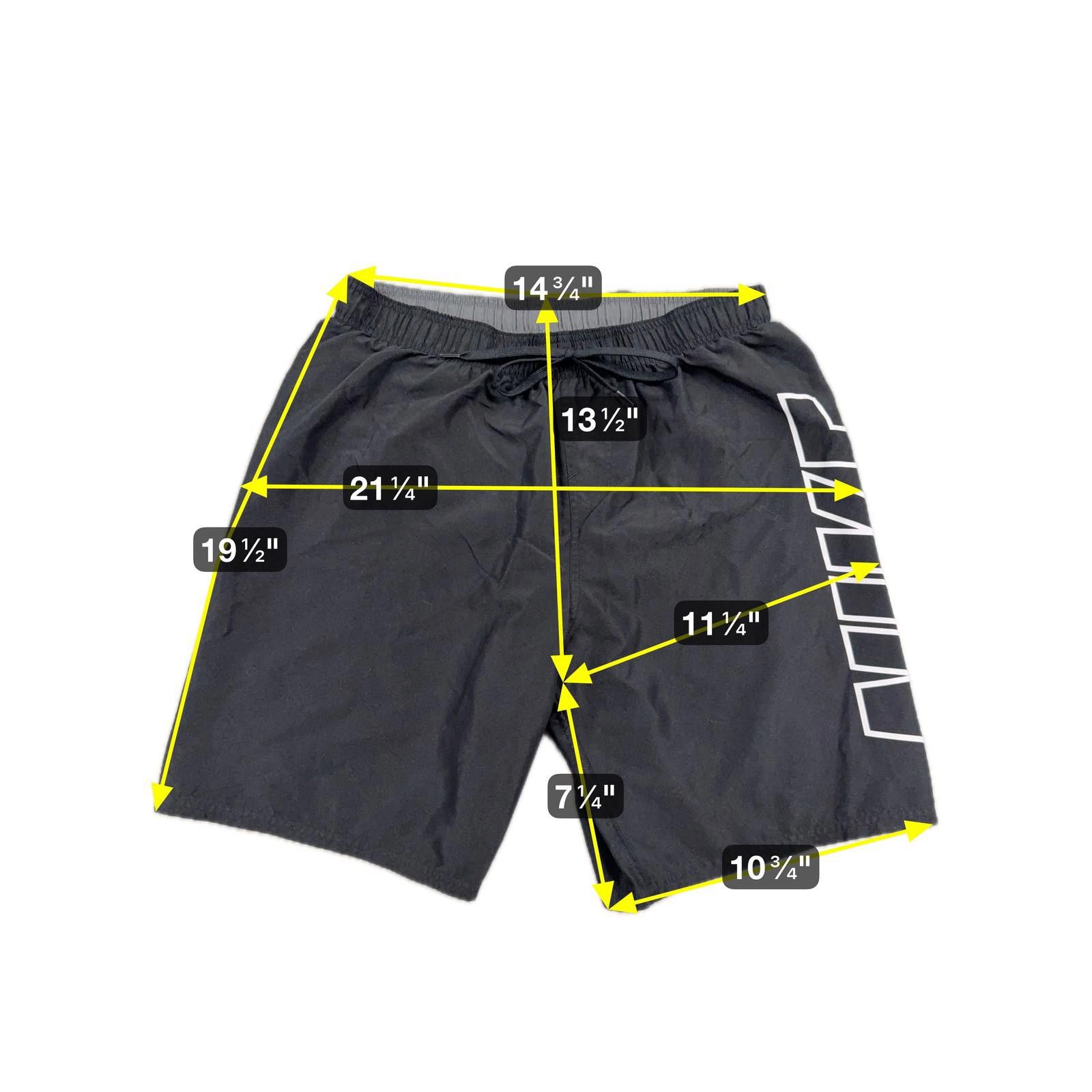 Nike Nike Shorts Mens XL Black Spell Out Swim Trunks Athletic New Size US 36 / EU 52 - 2 Thumbnail