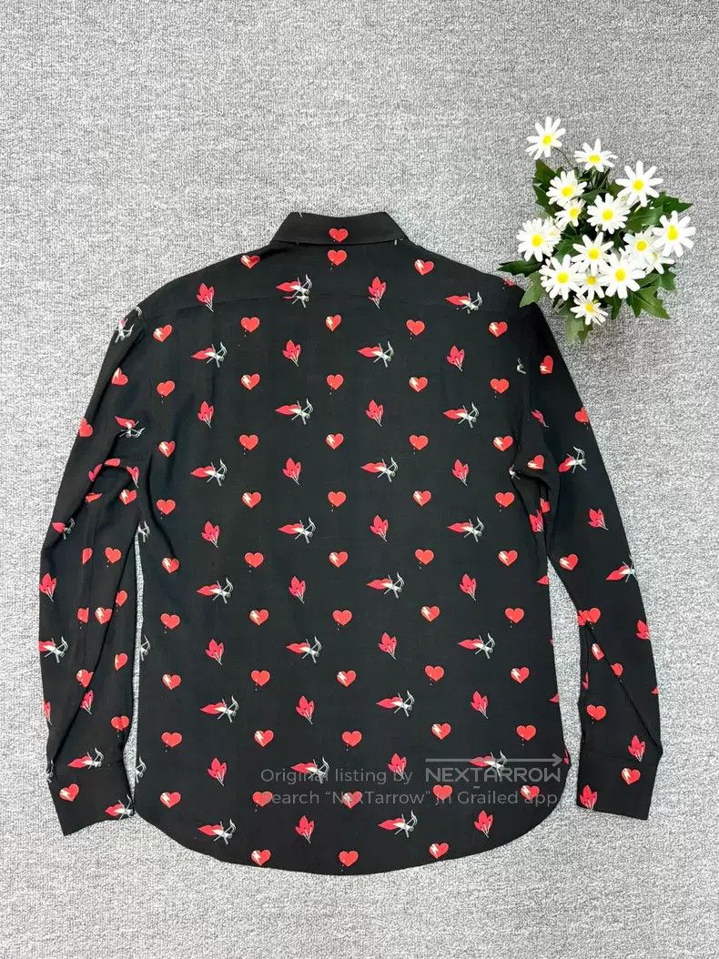 Saint Laurent Paris Saint Laurent Paris Size 38 Heart Lightning No Smoking Shi Size US M / EU 48-50 / 2 - 2 Thumbnail