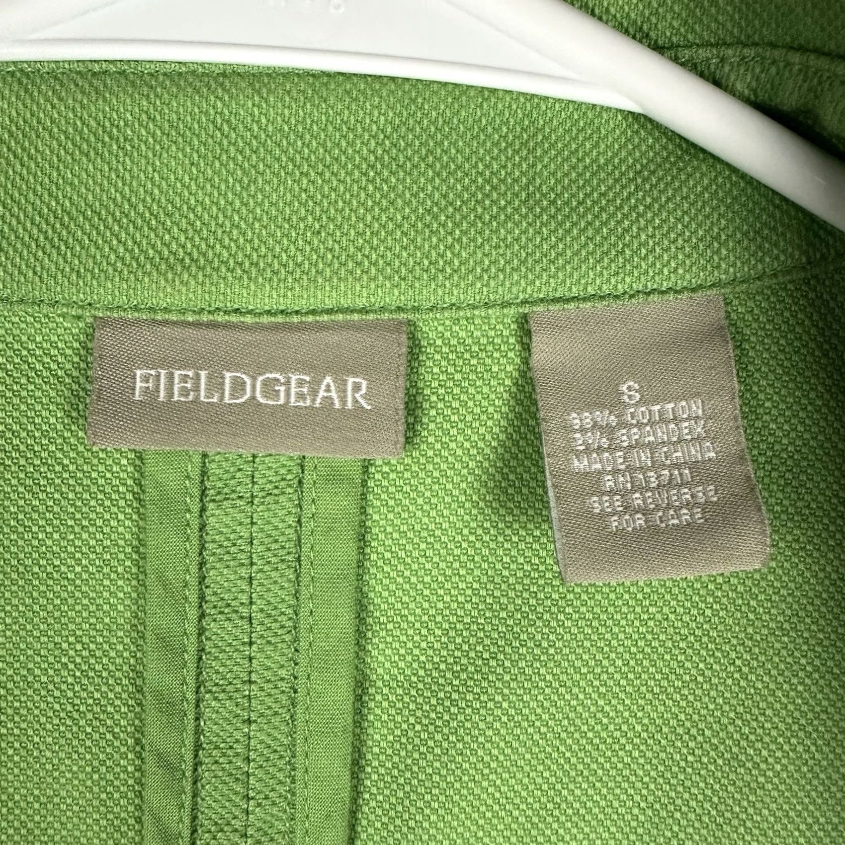 Apple VINTAGE Field Gear Chore Jacket Womens Small Apple Green Twill Button Front Outdoor GUC Size S / US 4 / IT 40 - 4 Thumbnail