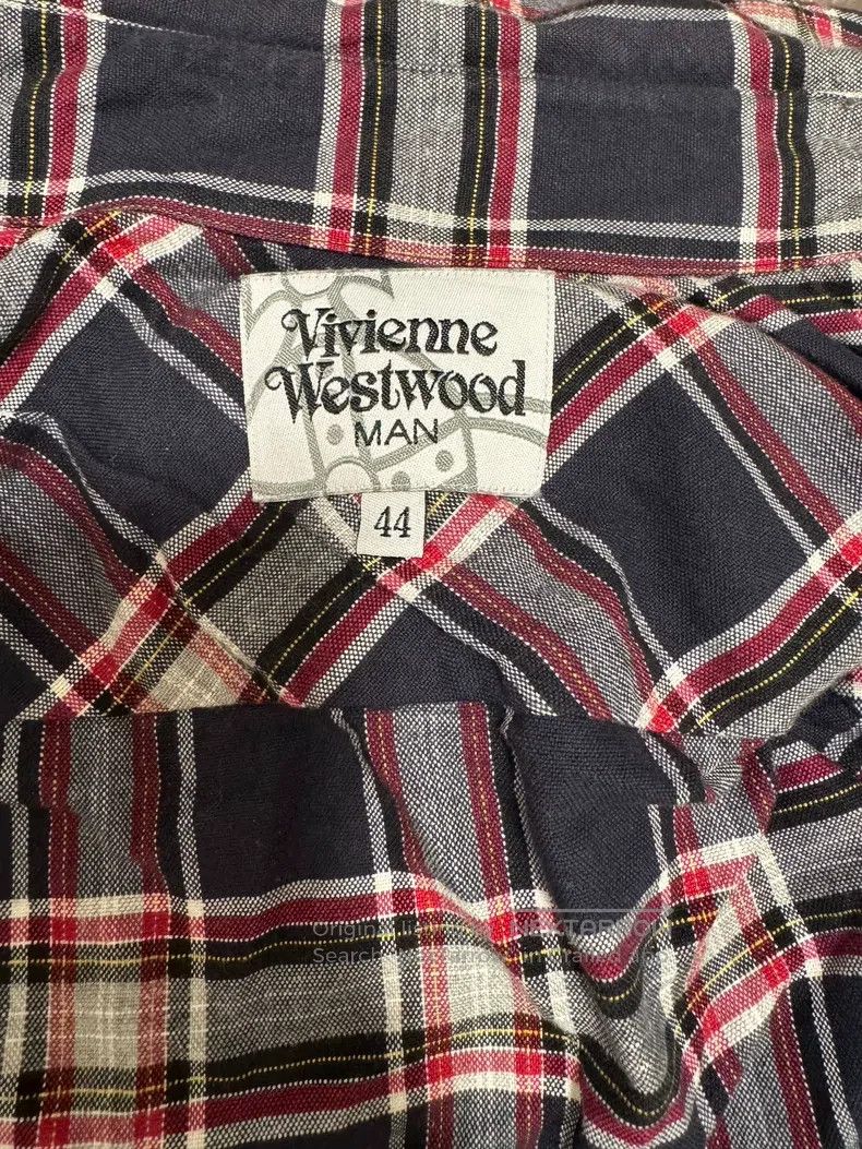 Vivienne Westwood Vivienne Westwood Retro red plaid shirt with a slanted fro Size M / US 6-8 / IT 42-44 - 5 Thumbnail