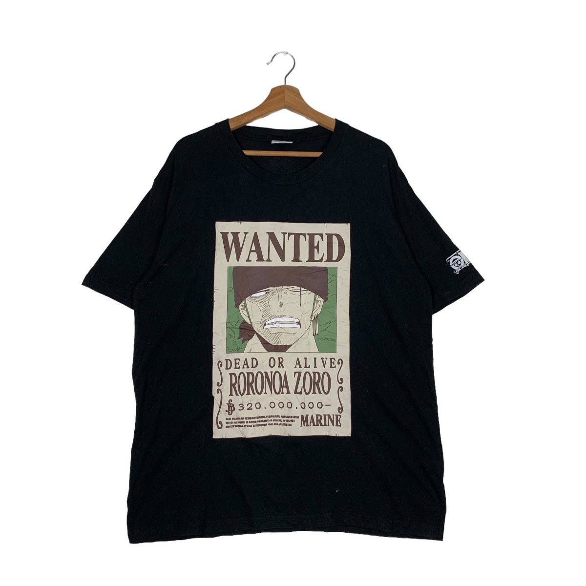 One Piece ONE PIECE WANTED RORONOA ZORO GRAPHIC TEE #0278-C12 Size US XL / EU 56 / 4 - 1 Thumbnail