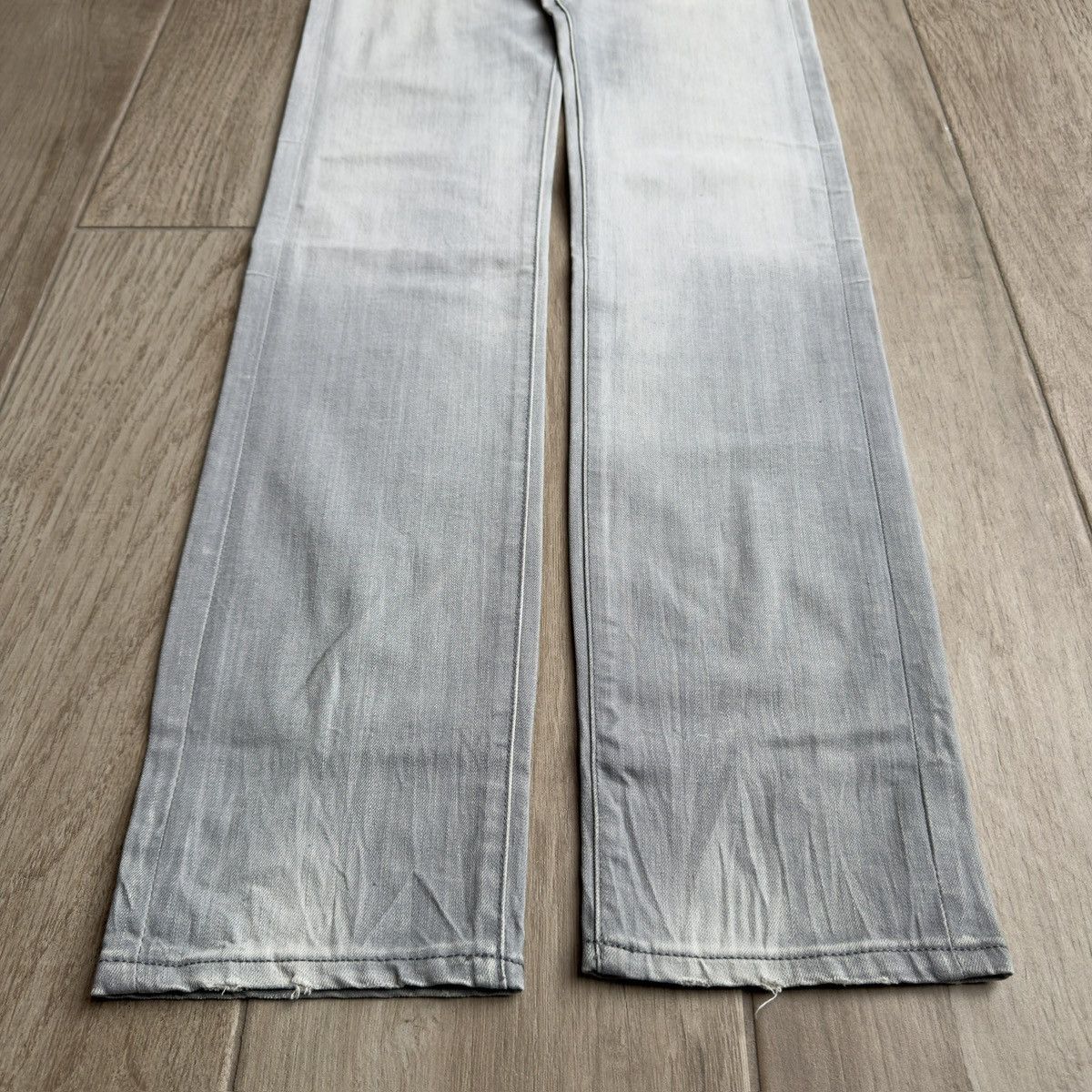Dior Homme SS2006 Hedi Slimane Light Grey Skinny Denim Jeans Size US 28 / EU 44 - 3 Thumbnail