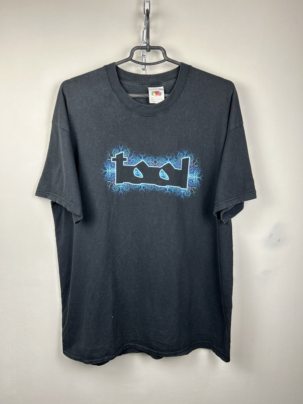 Vintage 00s Tool Band Alex Grey Art Metal Music Black Tee