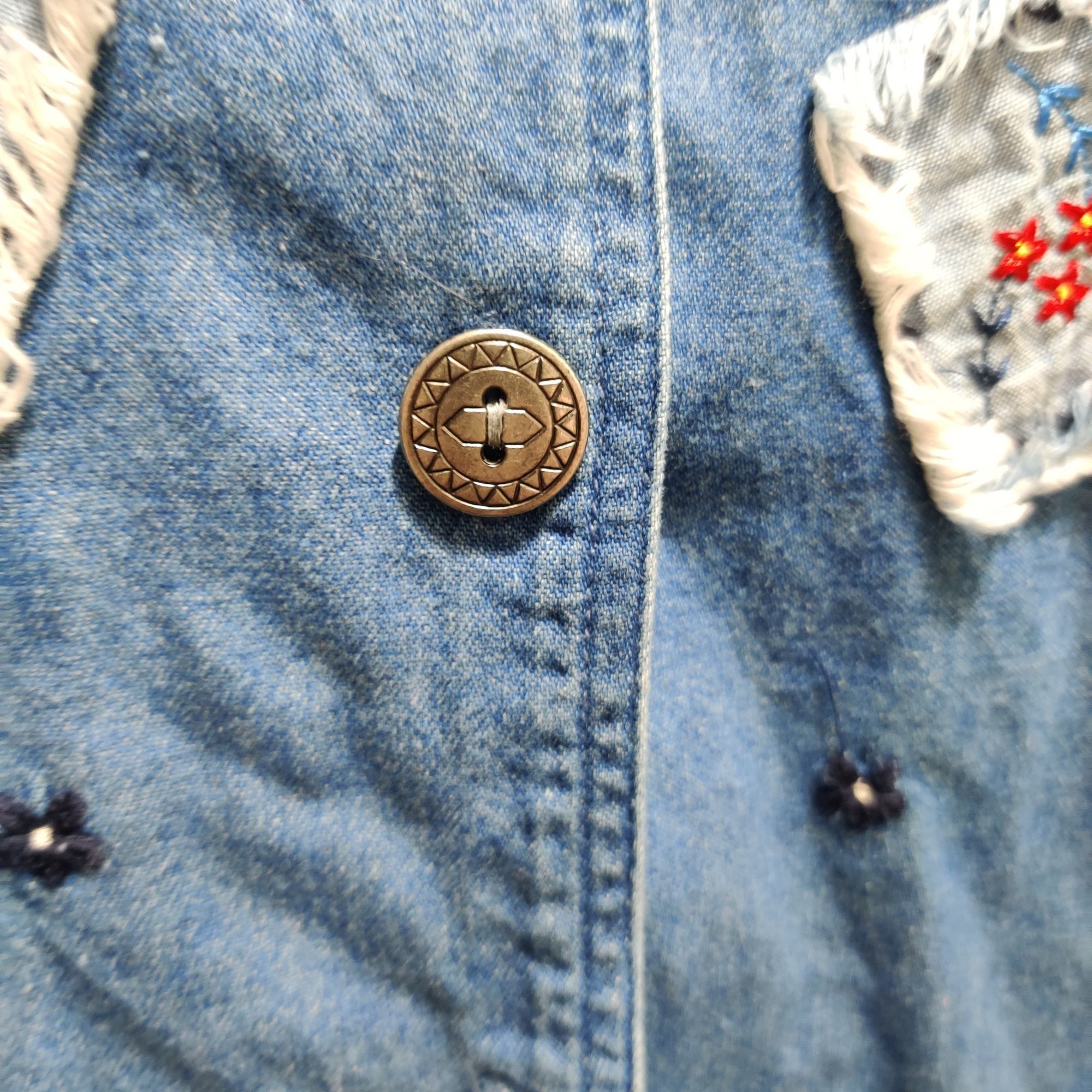 Vintage Bobbie Brooks M Vintage Patchwork Denim Jacket Embroidered A Size M / US 6-8 / IT 42-44 - 13 Thumbnail