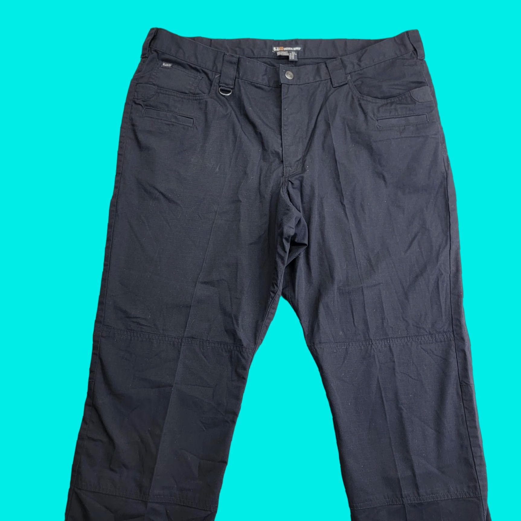 Vintage 5.11 Tactical Pants Mens 40x34 Black Ripstop Utility D-Ring Tactical Series Pants Size US 40 / EU 56 - 1 Thumbnail