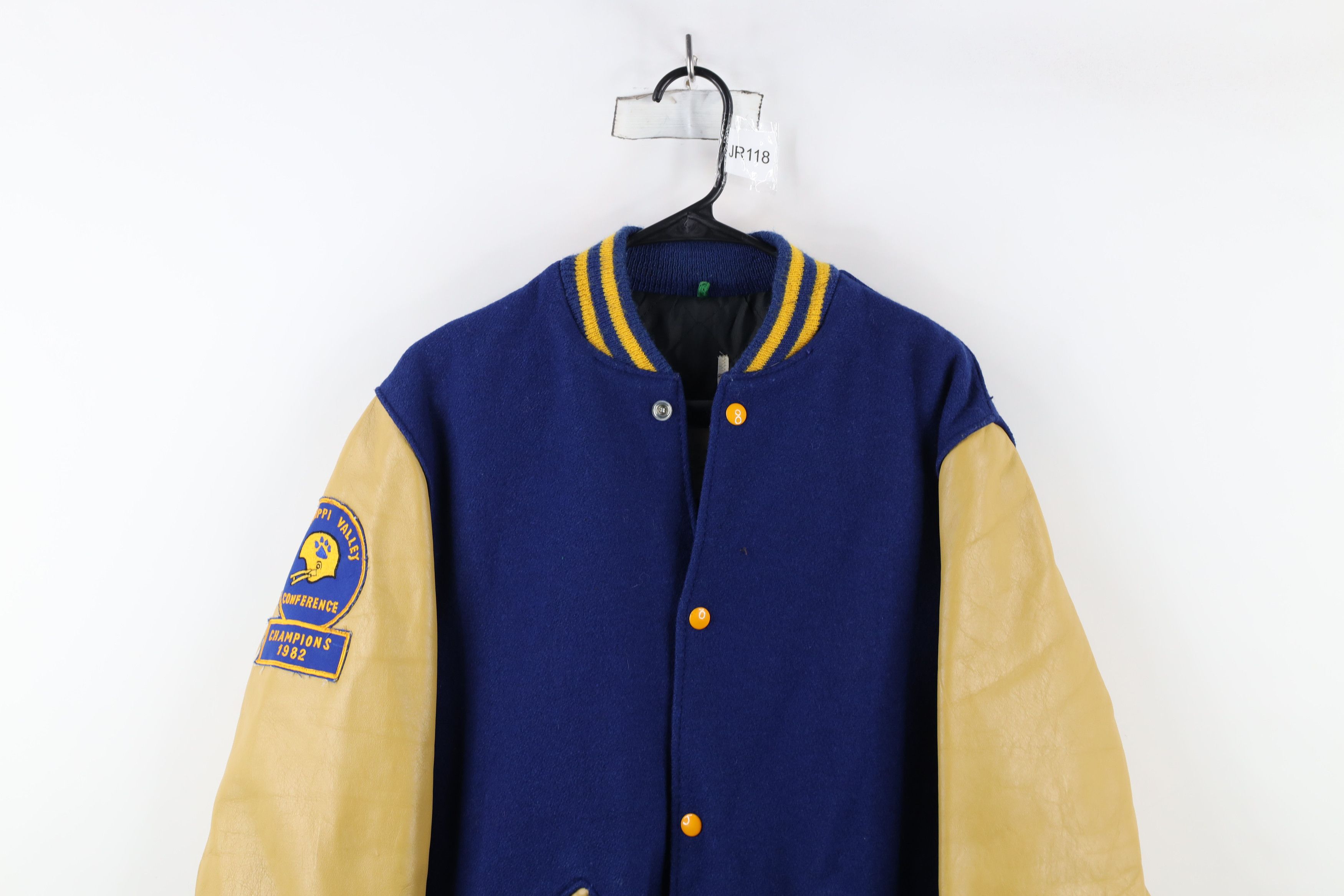 Vintage Vintage 80s Conference 1982 Football Varsity Jacket USA Size US L / EU 52-54 / 3 - 2 Thumbnail