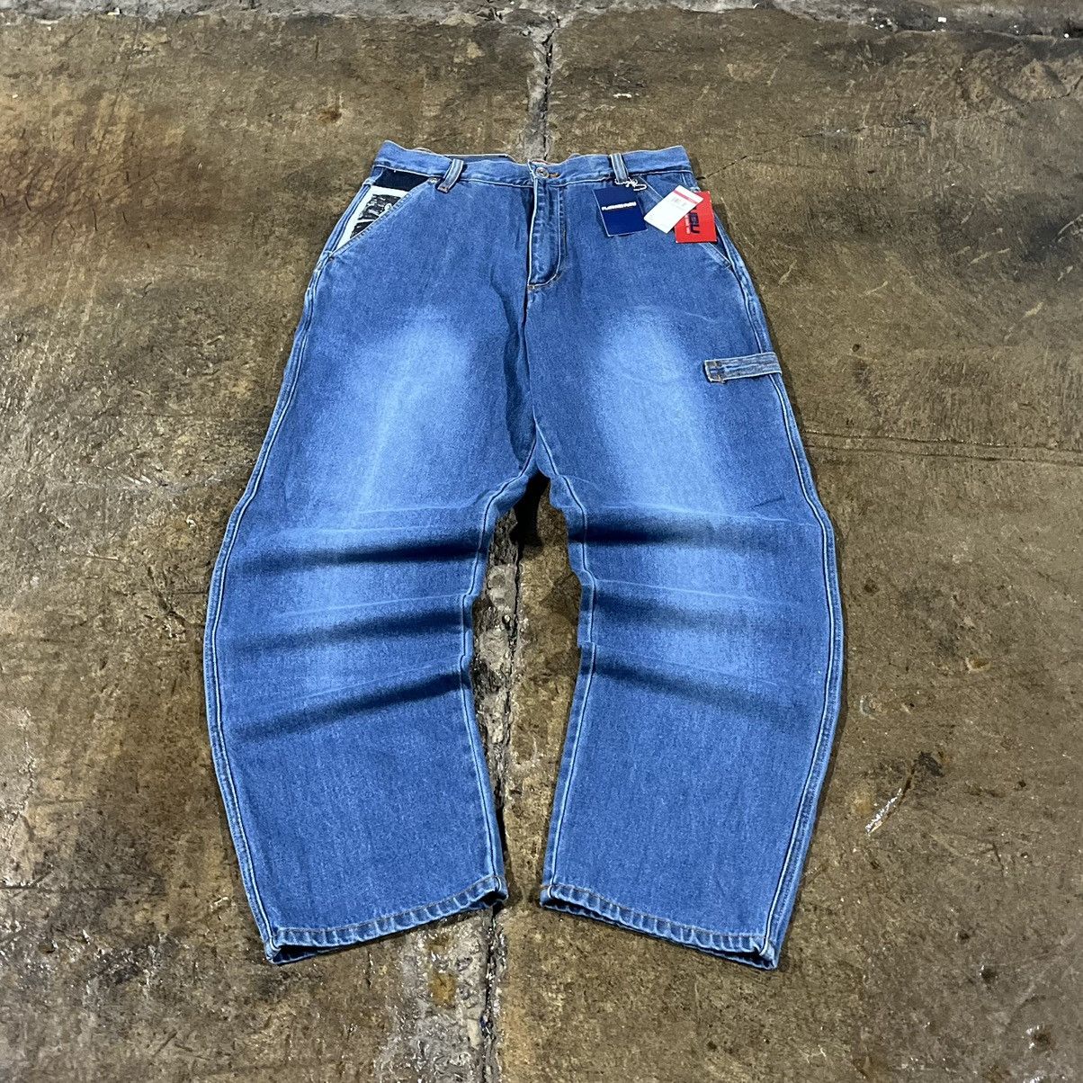 Fubu × JNCO × Vintage Crazy Vintage Y2K FUBU Carpenter Jeans Baggy Hip-Hop Skater Size US 32 / EU 48 - 3 Thumbnail