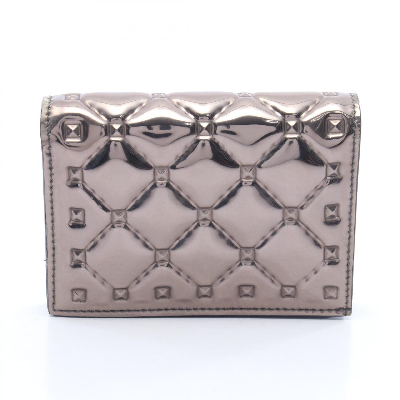 Valentino Valentino Valentino Garavani Patent Leather Bifold Wallet Leather Short Wallet DUTY FREE for USA Size ONE SIZE - 1 Thumbnail