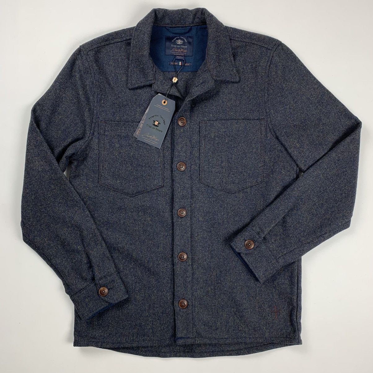 Blue De Genes wool Ovesrshirt