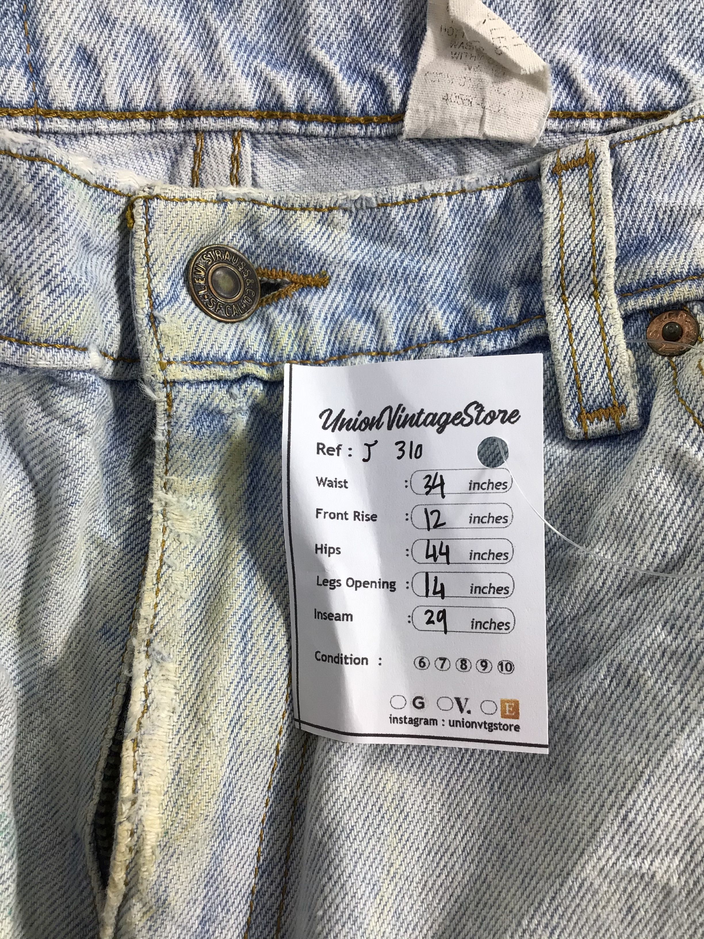 Levi's Vintage Levis 550 Orange Tab Jeans-J310 Size US 34 / EU 50 - 12 Thumbnail