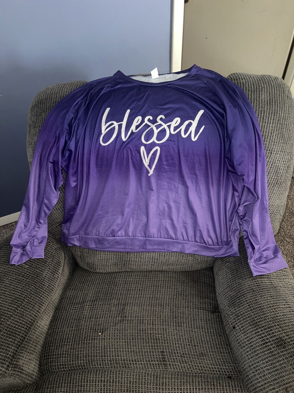 Hypebeast Blessed LS Tee Size 4XL / US 24-26 - 1 Thumbnail