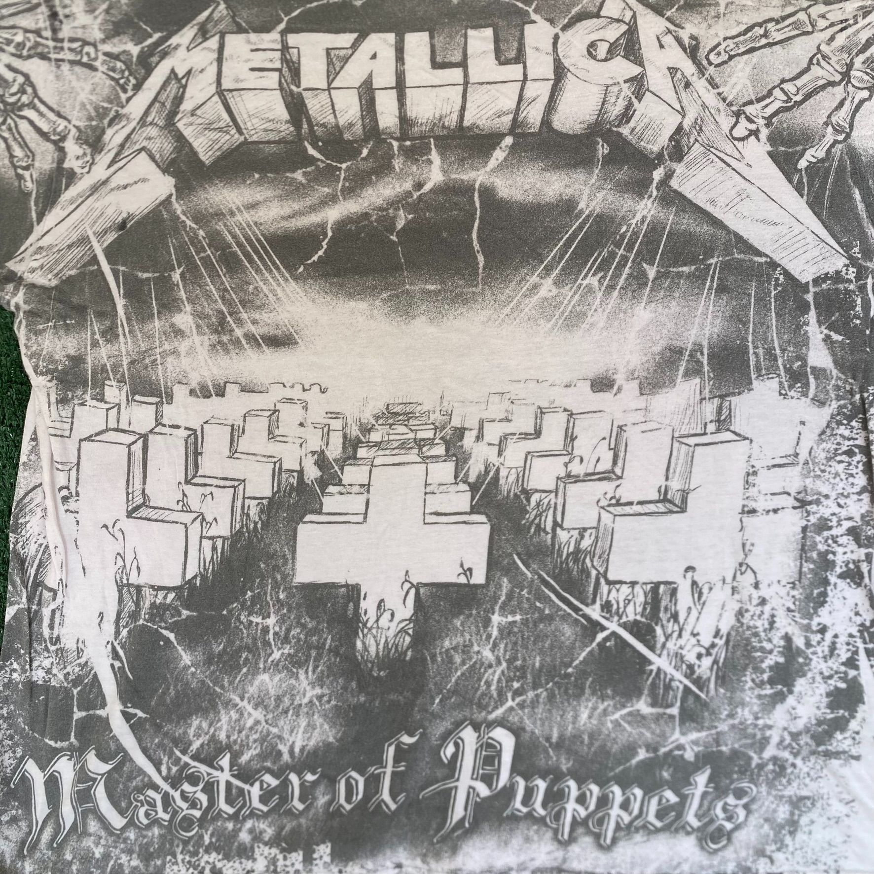 Band Tees Vintage Y2K Metallica Band Shirt Master Puppets AOP Metal Te Size US XL / EU 56 / 4 - 3 Thumbnail