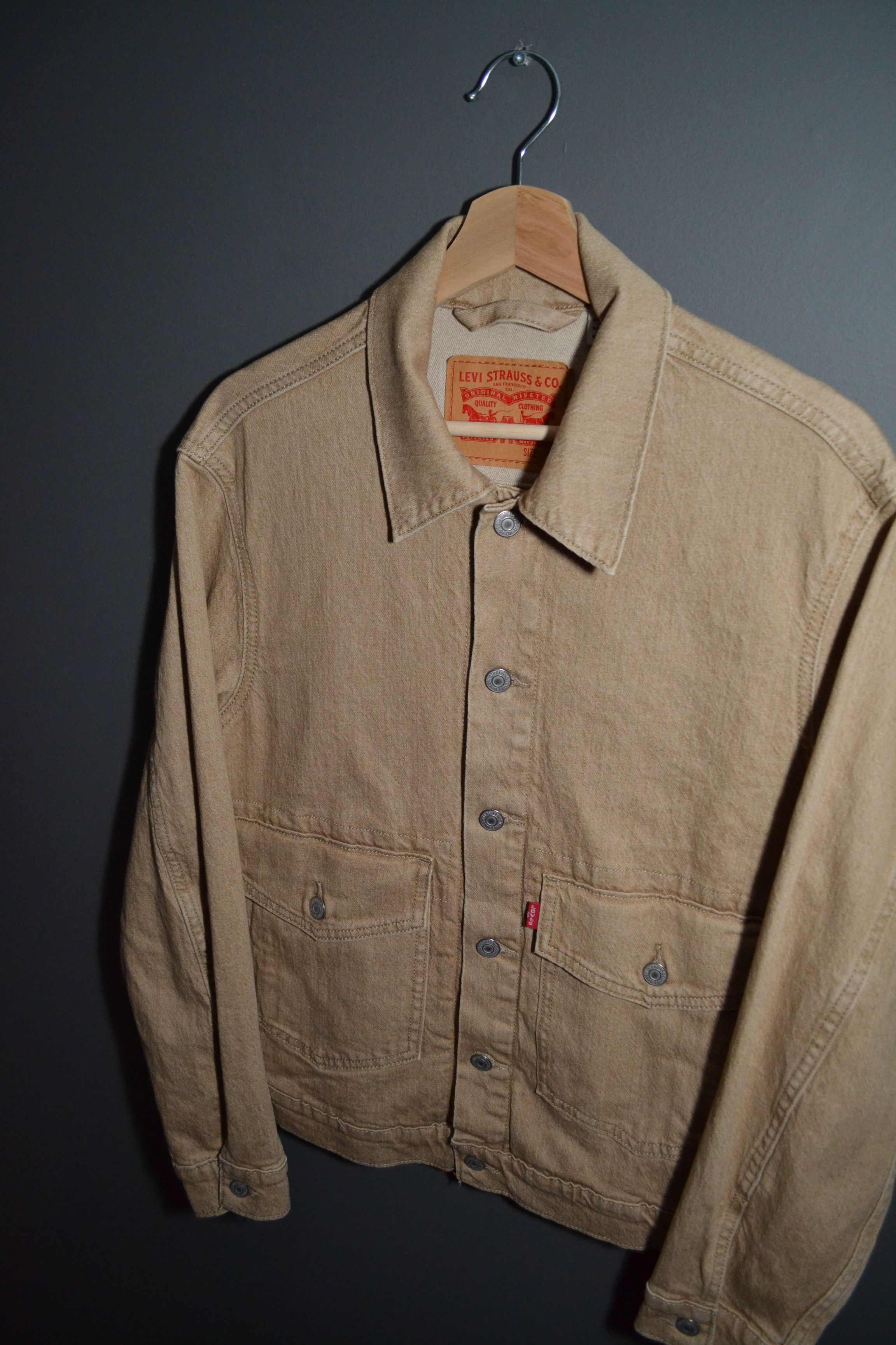 Levi's Levi's Men's At Work Trucker Type 2 Brown 52494 Jacket S Size US S / EU 44-46 / 1 - 1 Thumbnail