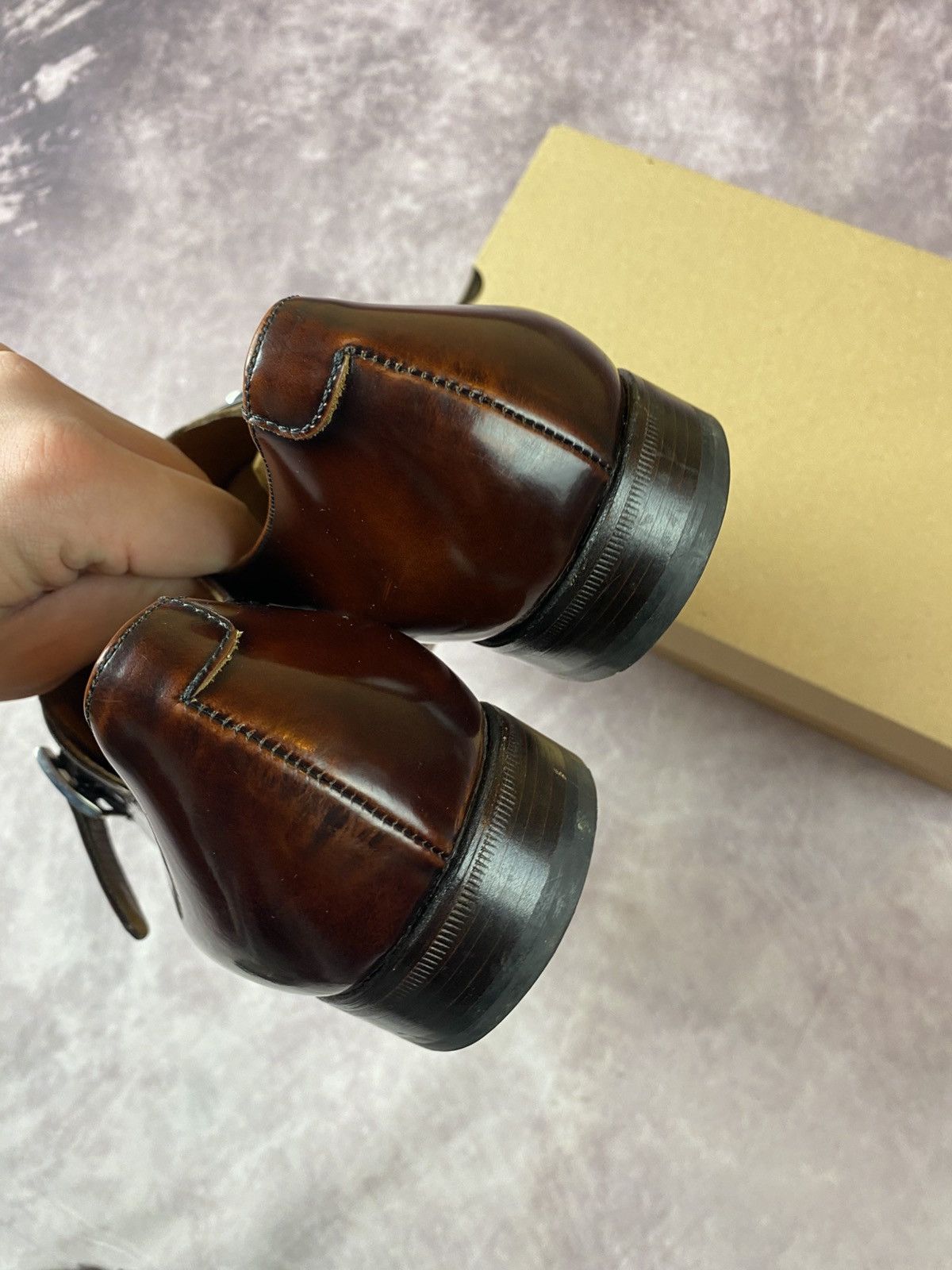 Moreschi Moreschi For Russel Bromley Brown Monk Strap Shoes Uk 9.5 Size US 10.5 / EU 43-44 - 11 Thumbnail