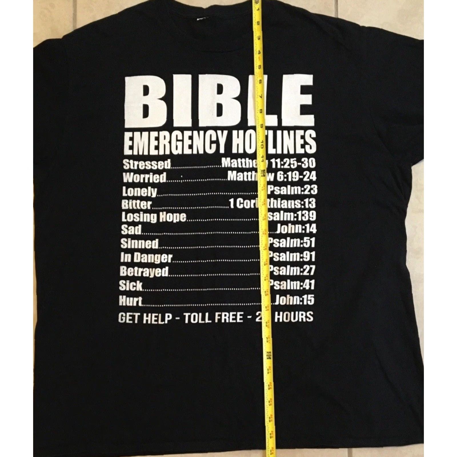 Vintage Vtg Bible Emergency Hotline Shirt XXL Funny God Jesus Christ Grunge Joke 90s Y2K Shirt Mens Black 2XL T-Shirt Short Sleeve Christian Humor Vintage Size US XXL / EU 58 / 5 - 6 Thumbnail