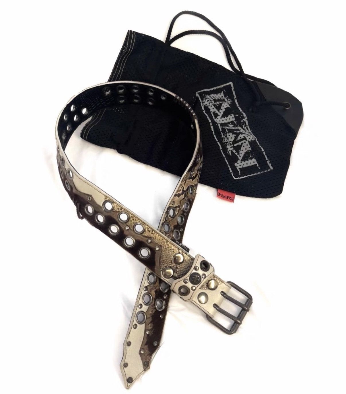 KMRii kmrii snake skin leather belt | Grailed