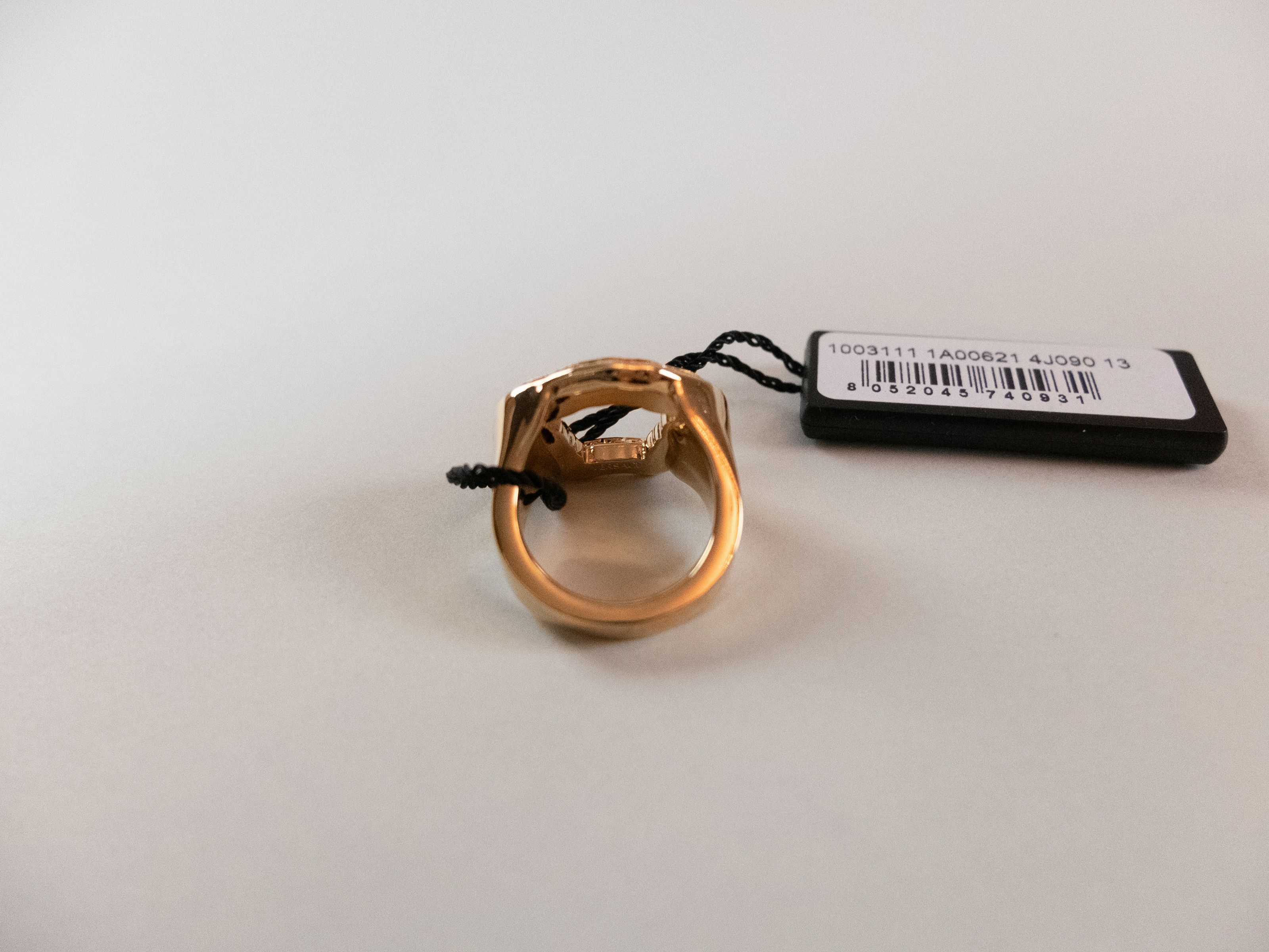 Versace VERSACE La Medusa Curve Swarovski gold tone ring 6 US / 13 Size ONE SIZE - 6 Thumbnail