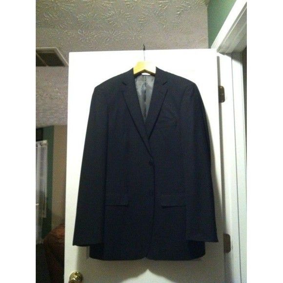 Jhane Barnes JHANE BARNES MEN'S 100%WOOL SPORT COAT JACKET BLAZER SIZE:44 Size 44R - 4 Thumbnail