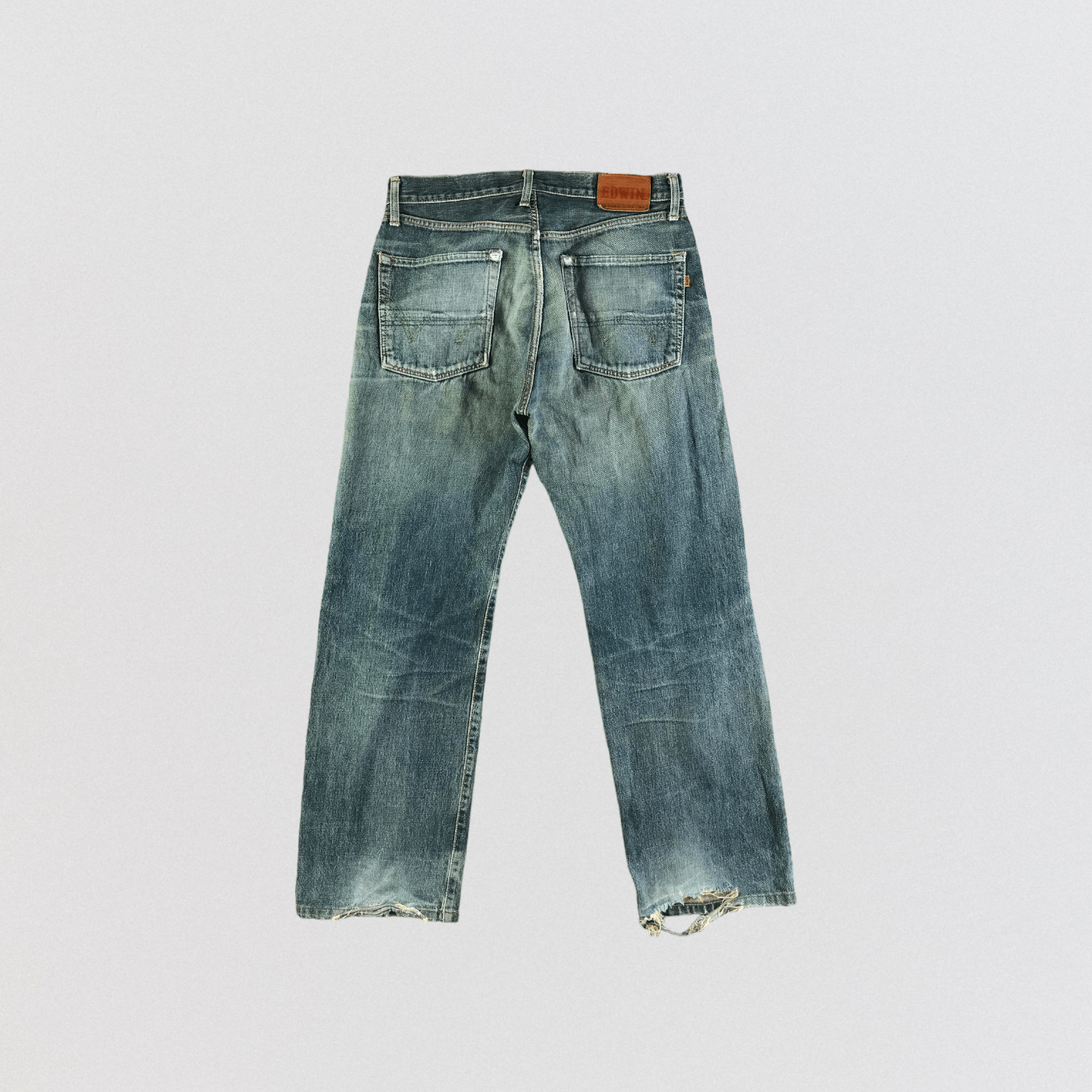 Edwin Vintage Blue Wash Edwin 505 Selvedge Jeans-JM3645 Size US 34 / EU 50 - 2 Thumbnail