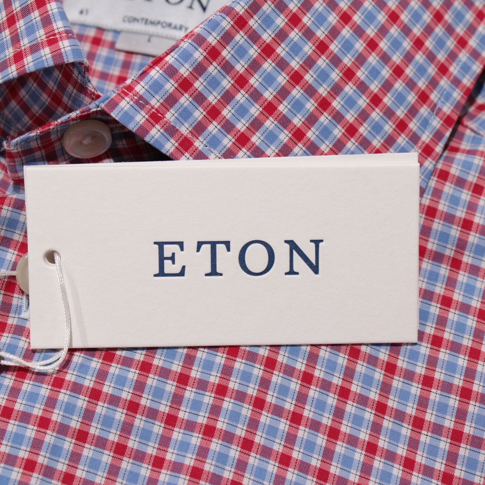 Eton Eton New with tags Shirt Size L US In Red Size US L / EU 52-54 / 3 - 2 Thumbnail