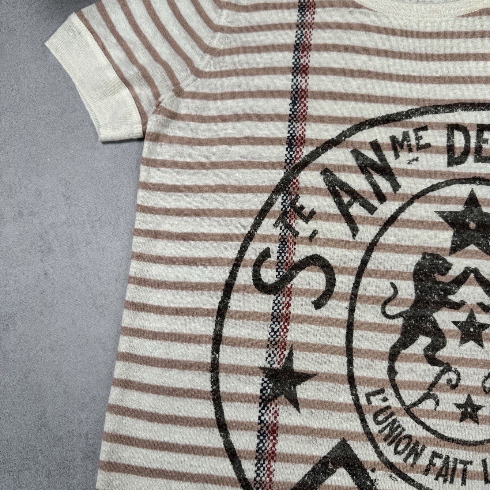 Dior Christian Dior Women Linen T Shirt Size IT 42 Striped Size M / US 6-8 / IT 42-44 - 7 Thumbnail