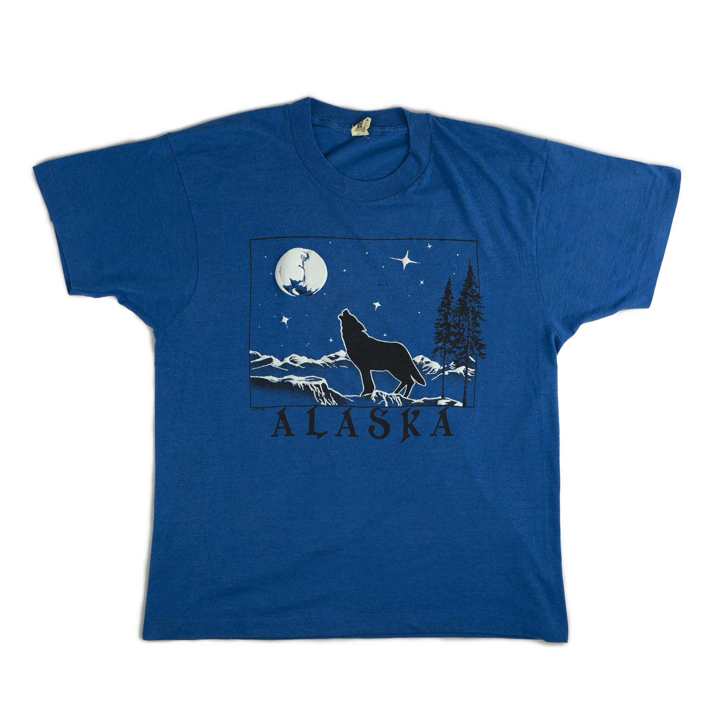 Vintage Vintage 1980's Alaska Tee Shirt Size US L / EU 52-54 / 3 - 1 Thumbnail