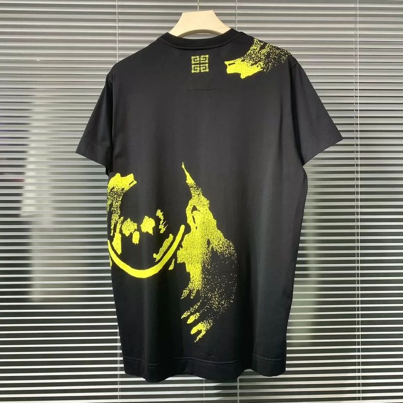 Givenchy Givenchy New spray paint short-sleeve T-shirt, black 2506-N Size US XXS / EU 40 - 2 Thumbnail