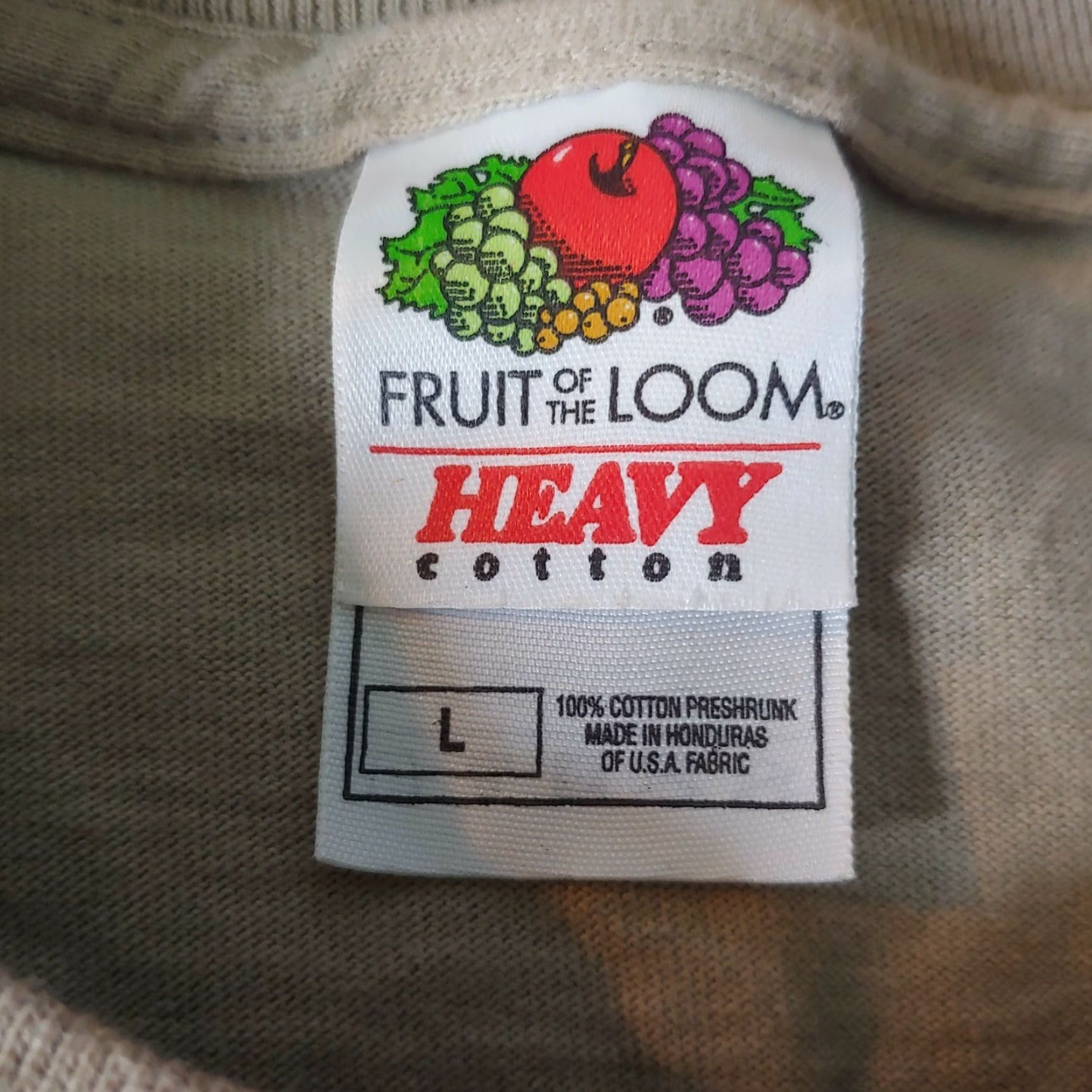 Fruit Of The Loom Fruit of the Loom Look And Touch Giraffe Large T Shirt Animals Textured Graphic Sun Nature Safari Mens Large Brown Crew Neck Short Sleeve 100% cotton Size US L / EU 52-54 / 3 - 6 Thumbnail