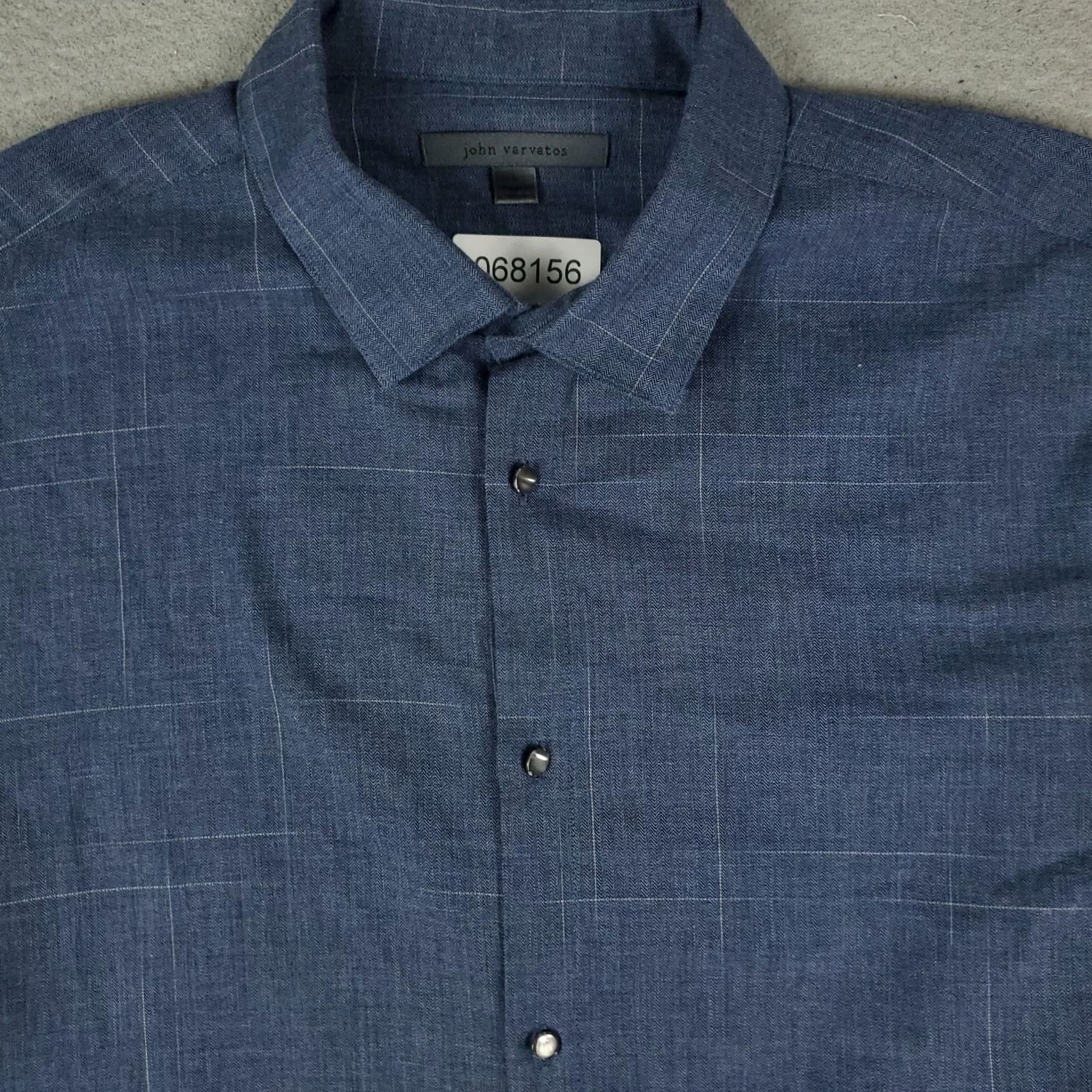 John Varvatos John Varvatos Shirt Mens Size L Blue Casual Button-Up Long Sleeve Vintage No Size US L / EU 52-54 / 3 - 2 Thumbnail