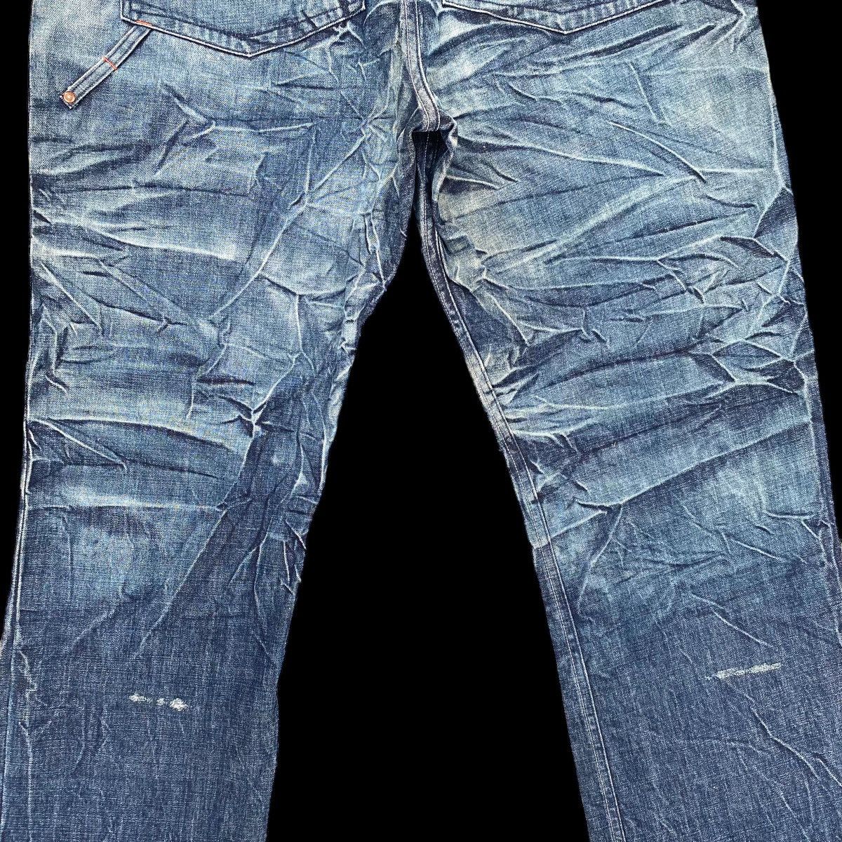 JNCO × Vintage Super Baggy Akademiks Long Denim Acid Wash Carpenter Jeans Size US 36 / EU 52 - 12 Thumbnail