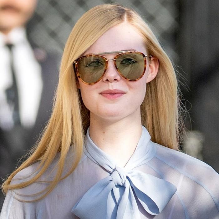 Gucci Gucci GG0672S 003 Sunglasses Havana/Gold Aviator Frame Size ONE SIZE - 3 Thumbnail