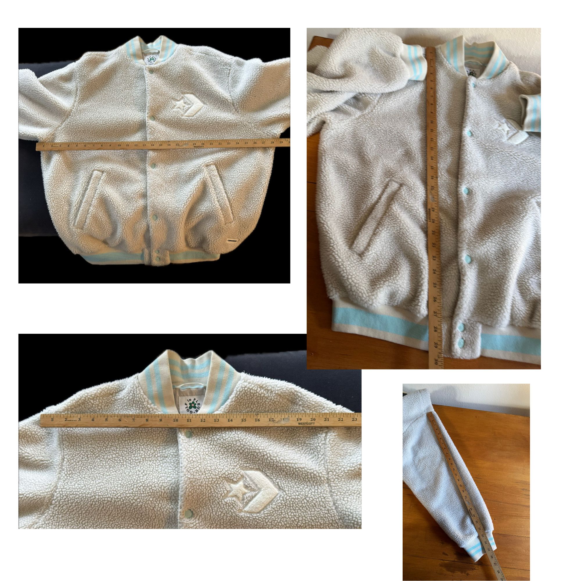 Converse × Golf le Fleur Golf le Fleur x Converse Sherpa Bomber Varsity Jacket Size US XXL / EU 58 / 5 - 9 Thumbnail