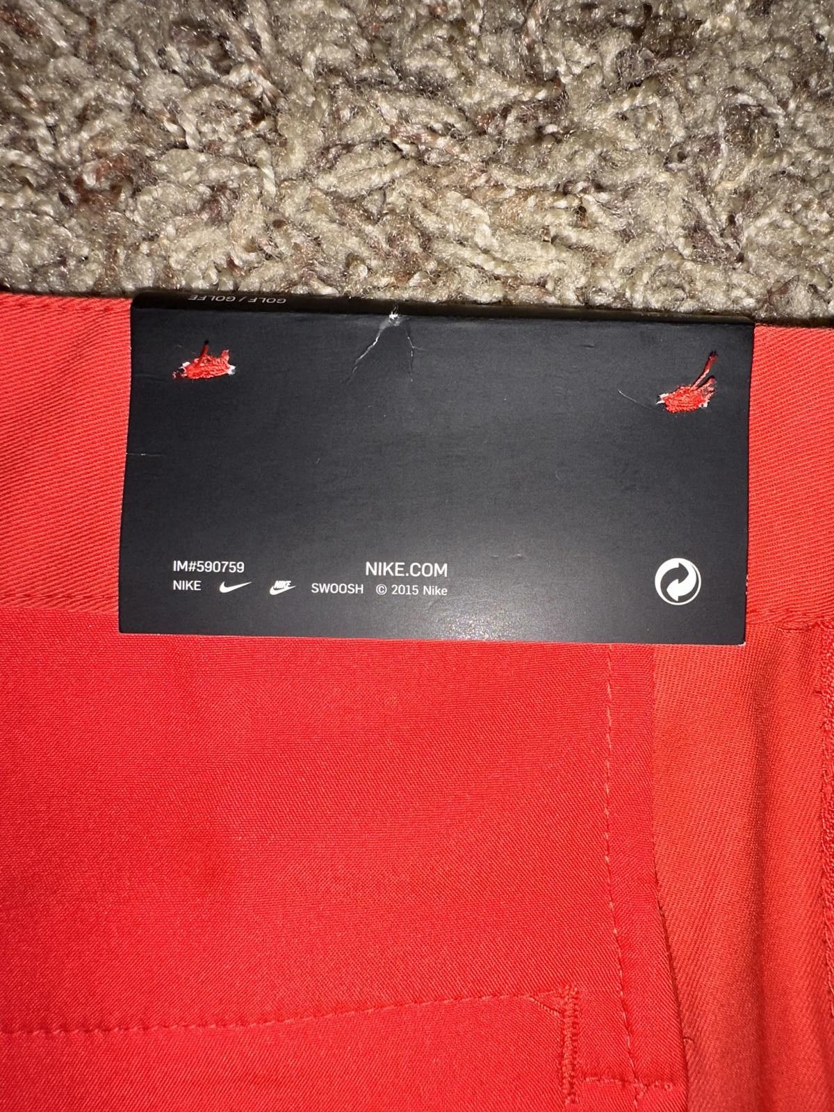 Nike Nike Golf Womens Slim Crop Orange/Red Capri Pants Sample Size 27" / US 4 / IT 40 - 10 Thumbnail