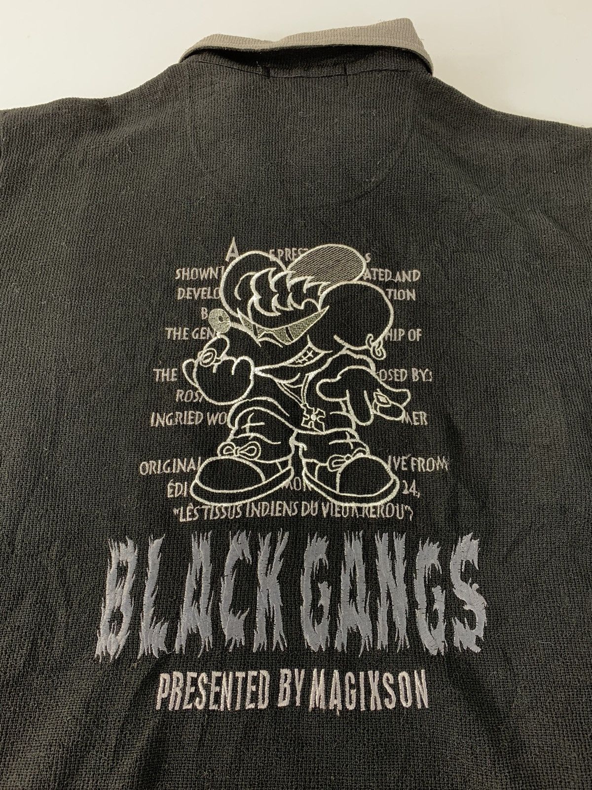 Rap Tees 90s Black Gangs Rap Generation Half Zip Embroidery Logo Size US L / EU 52-54 / 3 - 11 Thumbnail