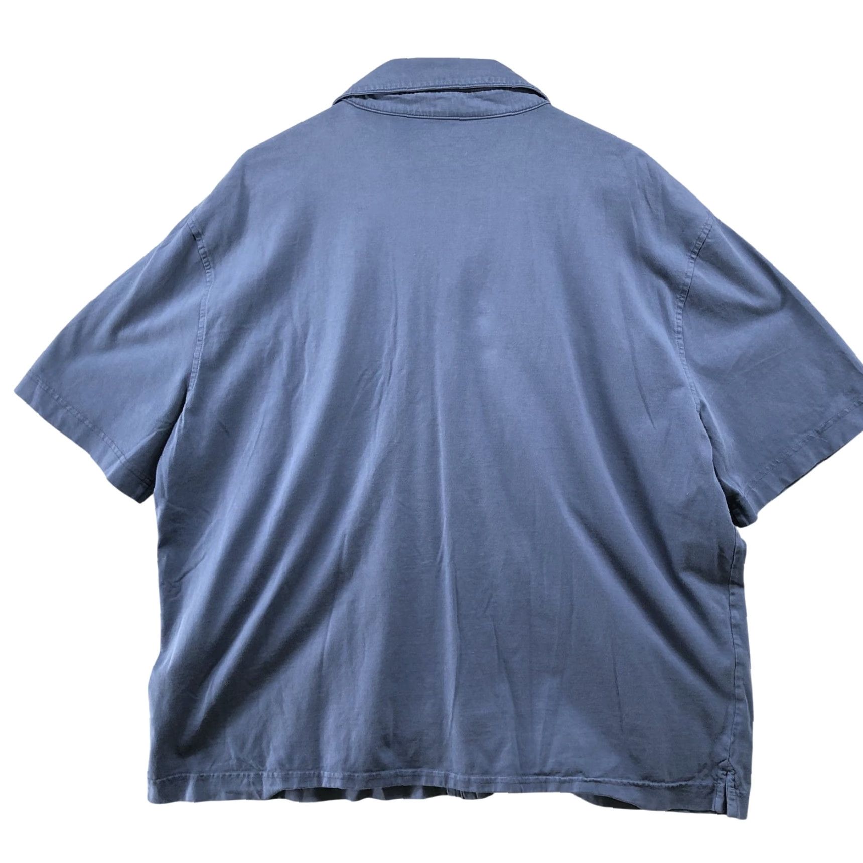 Banana Republic Banana Republic Authentic Tee Mens XL Supima Cotton Blue Short Sleeve Button Shirt Size US 36 / EU 52 - 2 Thumbnail