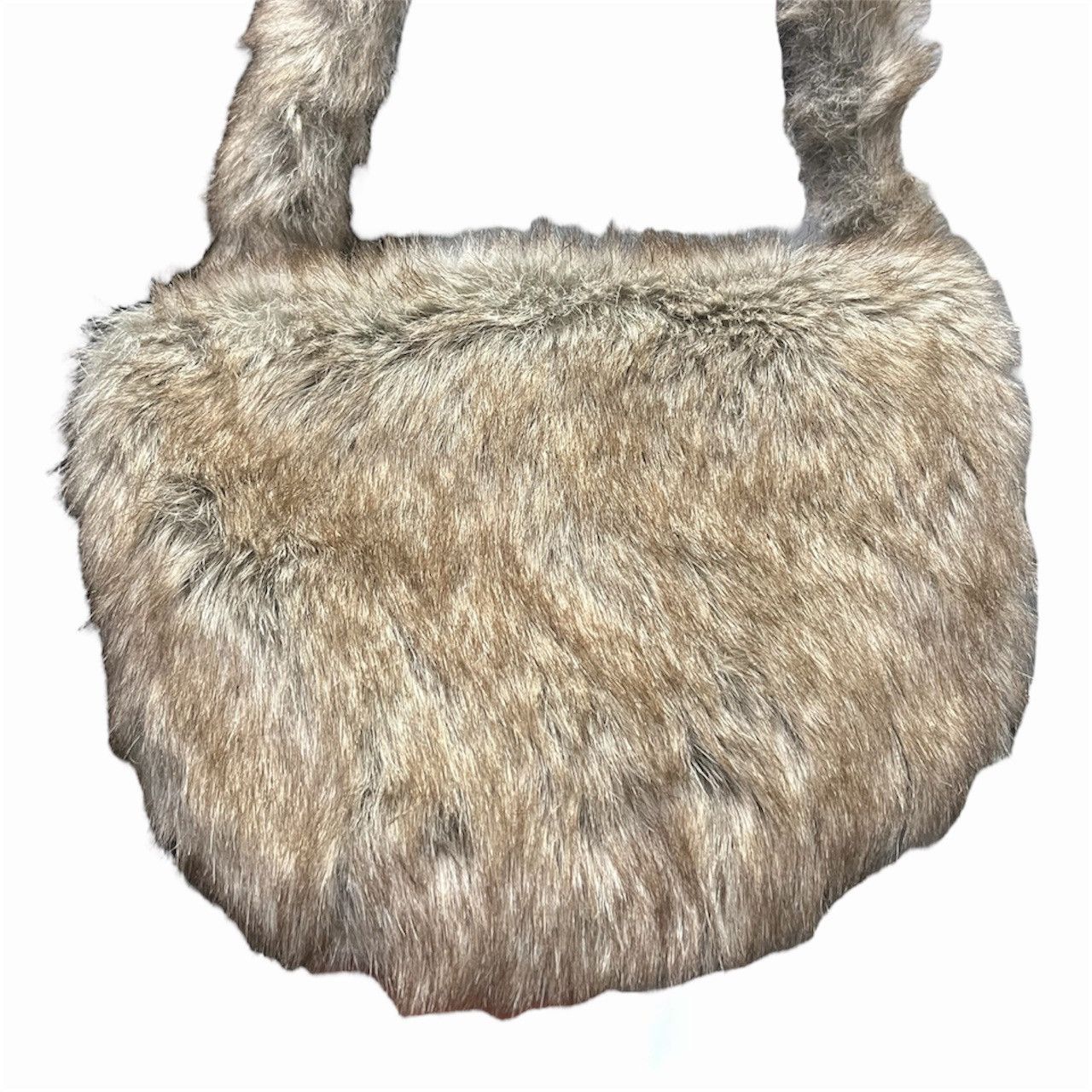 Ne-Net Ne-net Brown Fluffy Faux Fur Shoulder Bag Size ONE SIZE - 4 Thumbnail