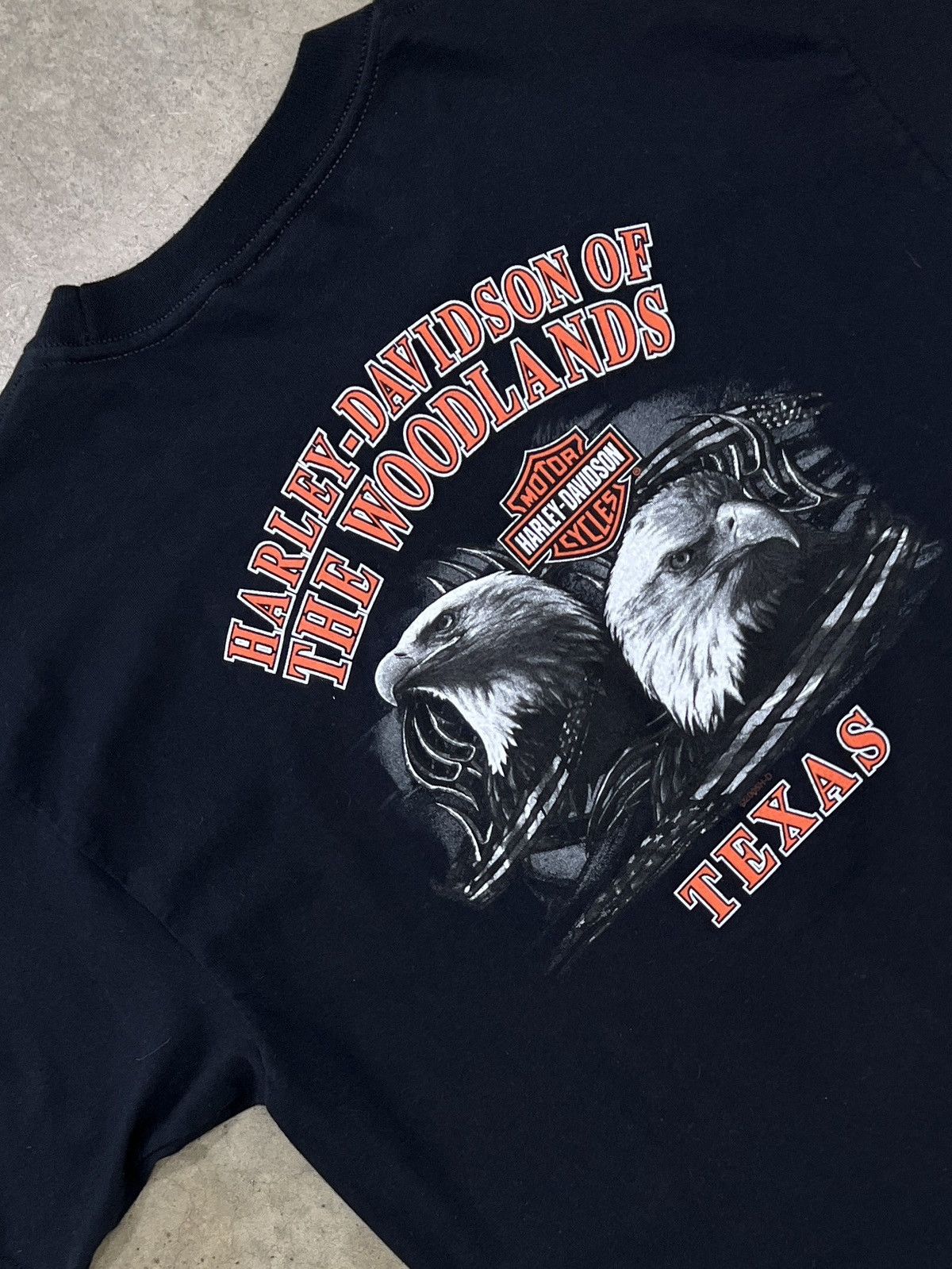 Harley Davidson Vintage 2005 Harley Davidson Motorcycle Flame Texas Large Size US L / EU 52-54 / 3 - 5 Thumbnail