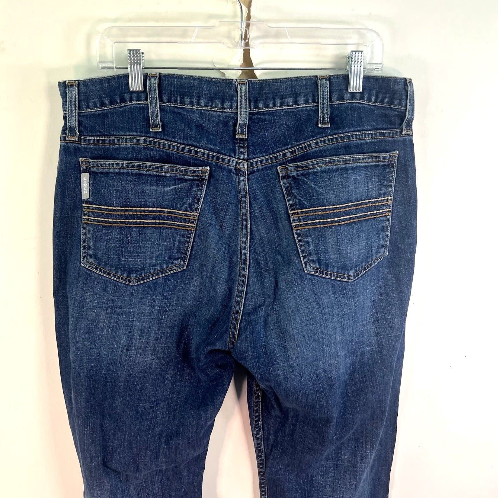 Denime Chinch Denim Jeans | Straight Fit | Mens Size 34 | Blue Size US 34 / EU 50 - 7 Thumbnail