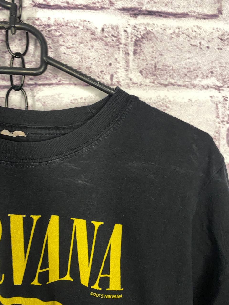 Nirvana MENS T-Shirt Vintage Y2K Nirvana Smile Print 2015 Size US S / EU 44-46 / 1 - 4 Thumbnail