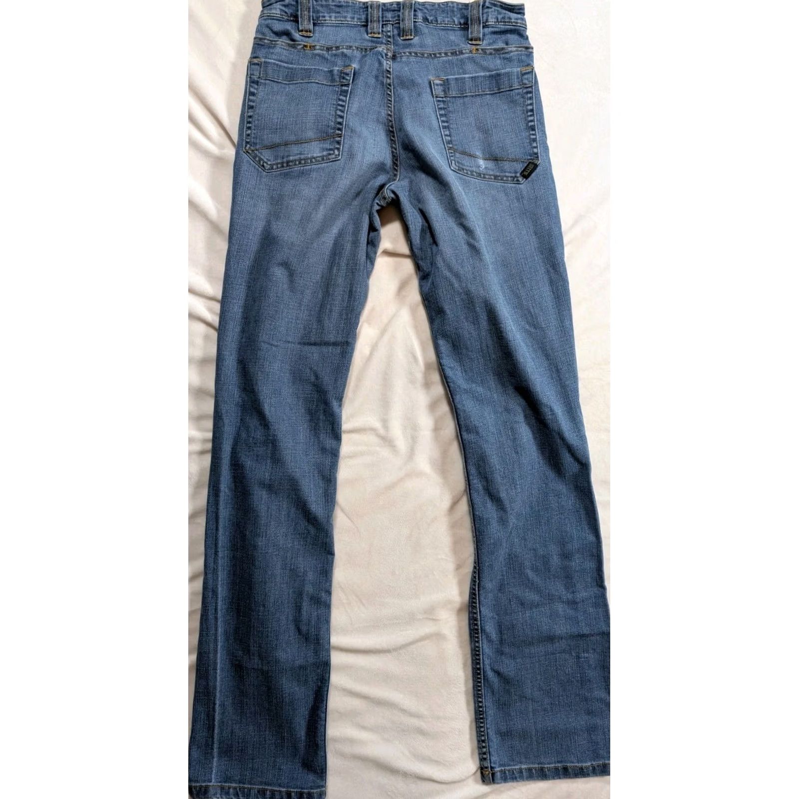 Vintage 5.11 Tactical Defender Stretch Jeans 7-Pocket Blue Denim Mens 30x34 Regular Regular XS? Size US 30 / EU 46 - 5 Thumbnail