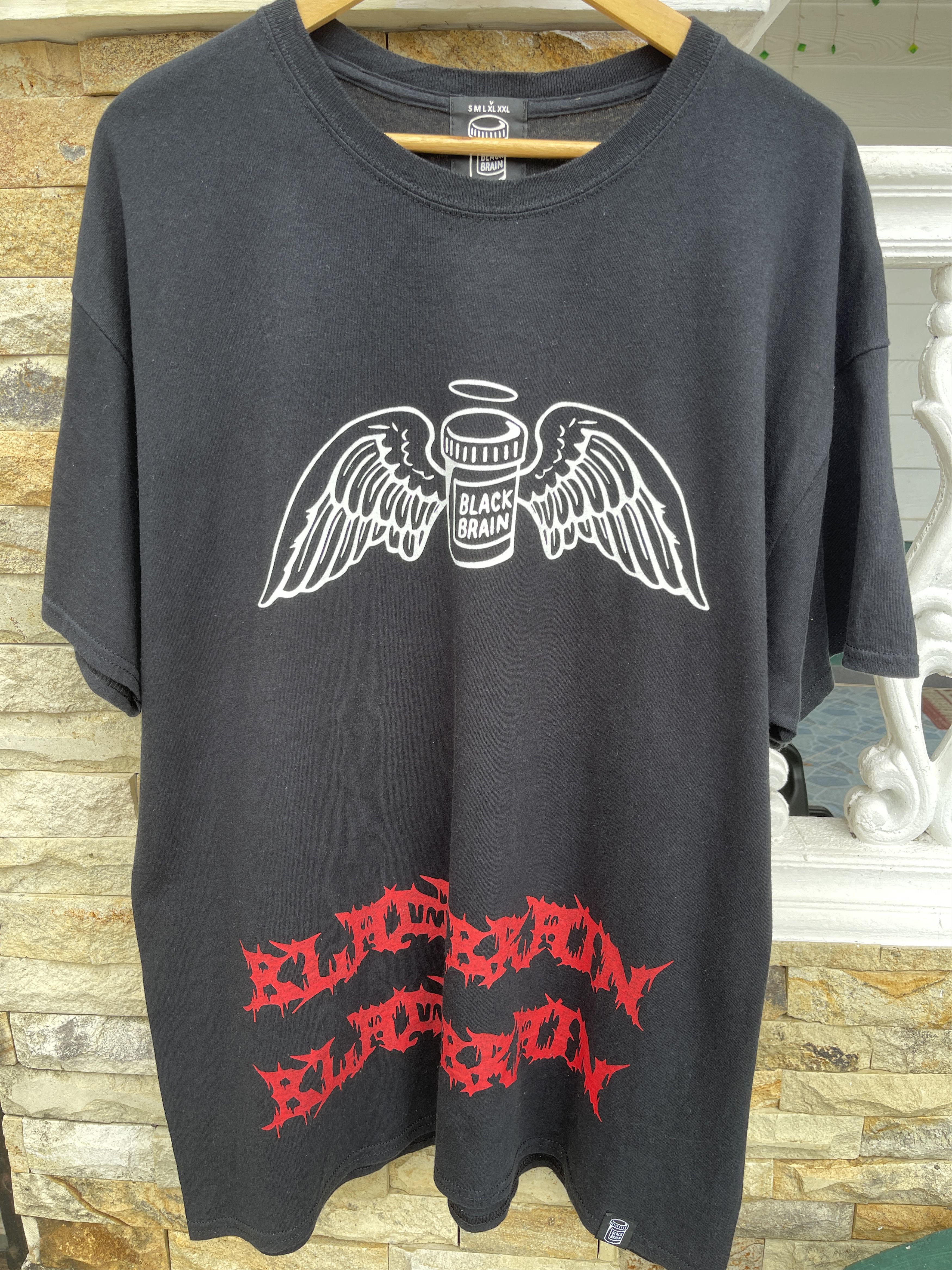 Brain Dead × Vintage Last Drop🔥Rare🔥Black Brain T-Shirt Size US XL / EU 56 / 4 - 1 Thumbnail