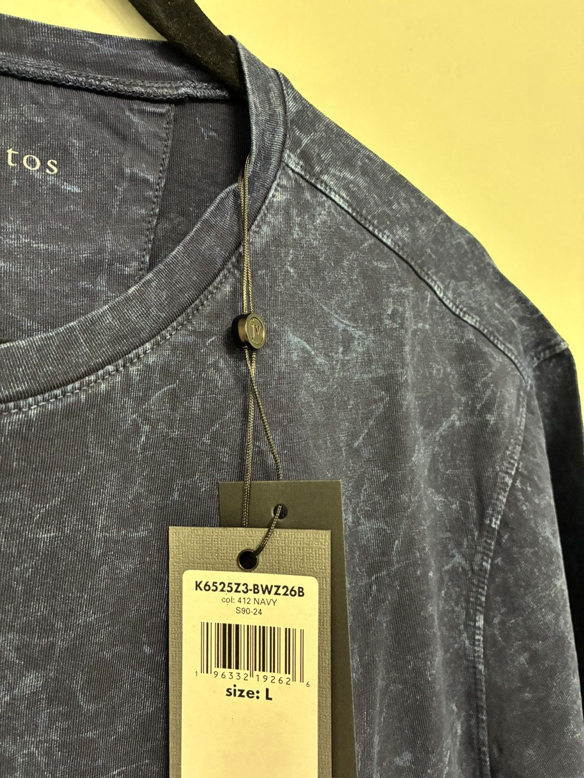 John Varvatos Blue Abstract Marble Cotton tee Size large Size US L / EU 52-54 / 3 - 6 Thumbnail