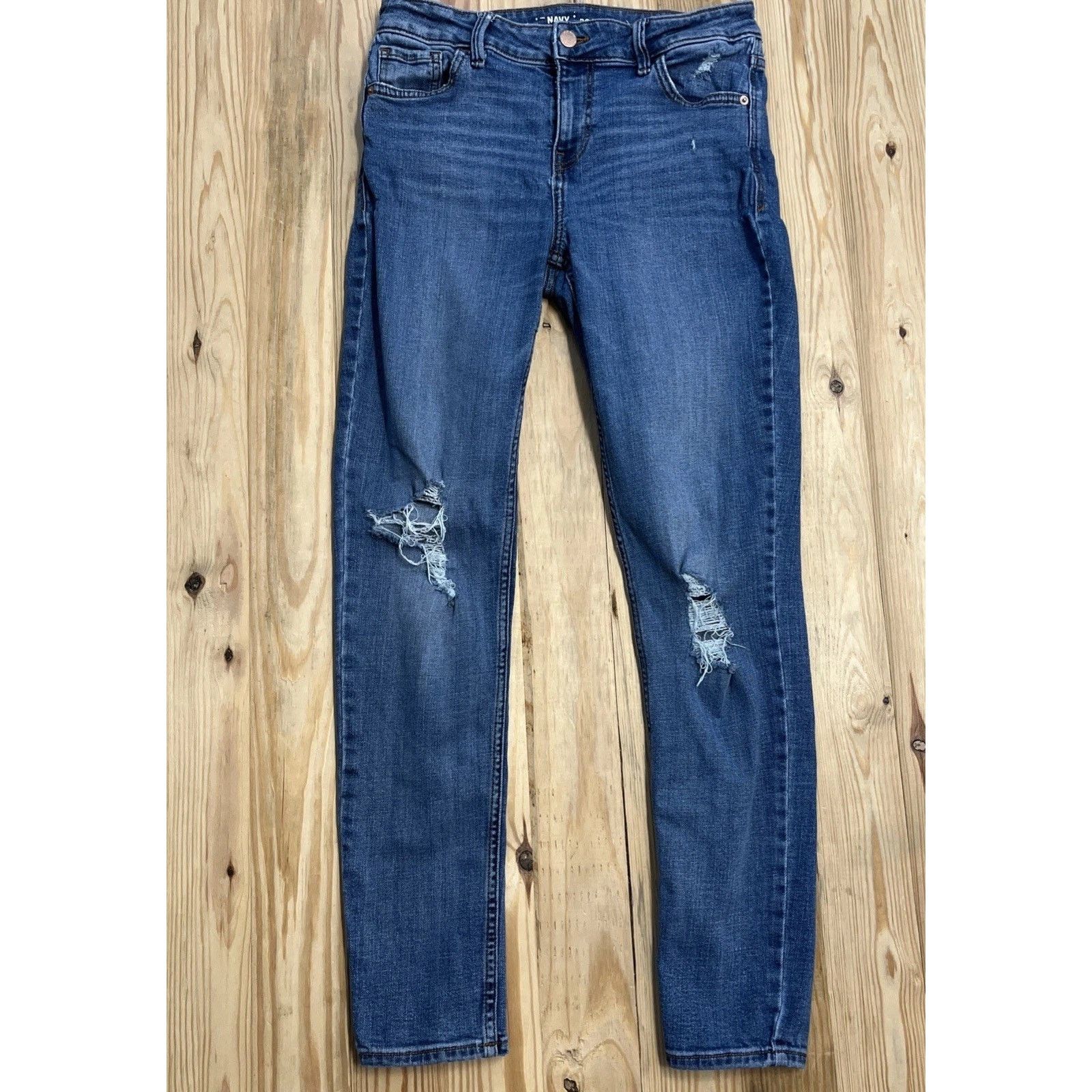 Old Navy Old Navy Size 6 Rockstar Mid Rise Jeans Stretch Skinny Size 28" / US 6 / IT 42 - 1 Thumbnail