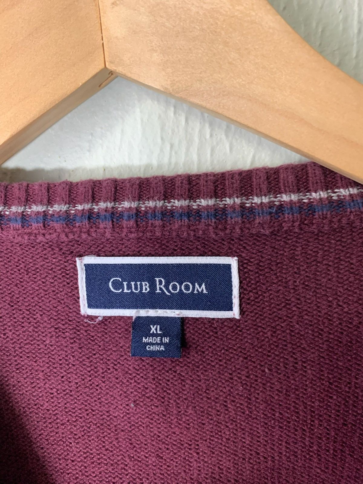 Vintage Vintage Maroon Frame Knit Sweater Size US XL / EU 56 / 4 - 1 Thumbnail