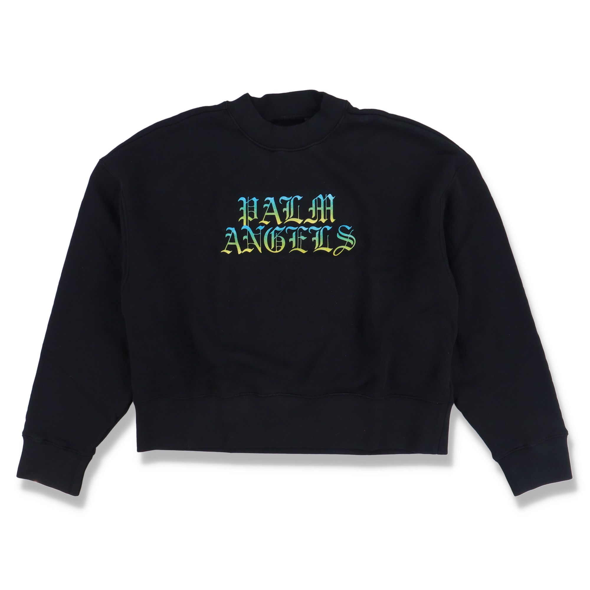 Palm Angels Black Hue Gothic Logo Sweatshirt Size XS / US 0-2 / IT 36-38 - 2 Thumbnail