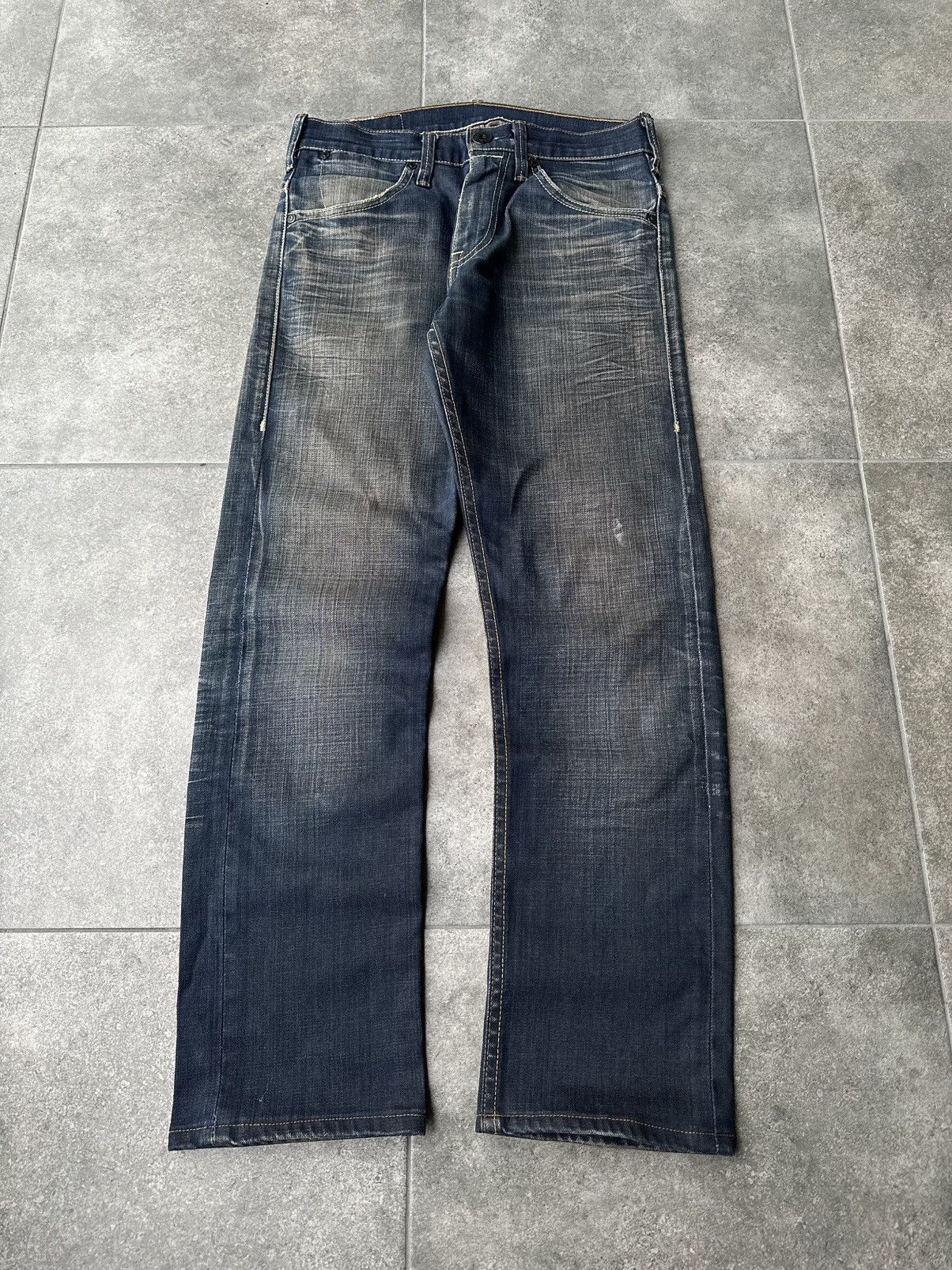 Levi's Vintage Levi’s Mud Washed Denim Jeans Y2K Avantgarde Japan Size US 28 / EU 44 - 2 Thumbnail