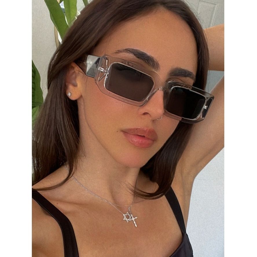 Prada NEW Prada PR06YS Sunglasses in Transparent Grey Size ONE SIZE - 8 Thumbnail