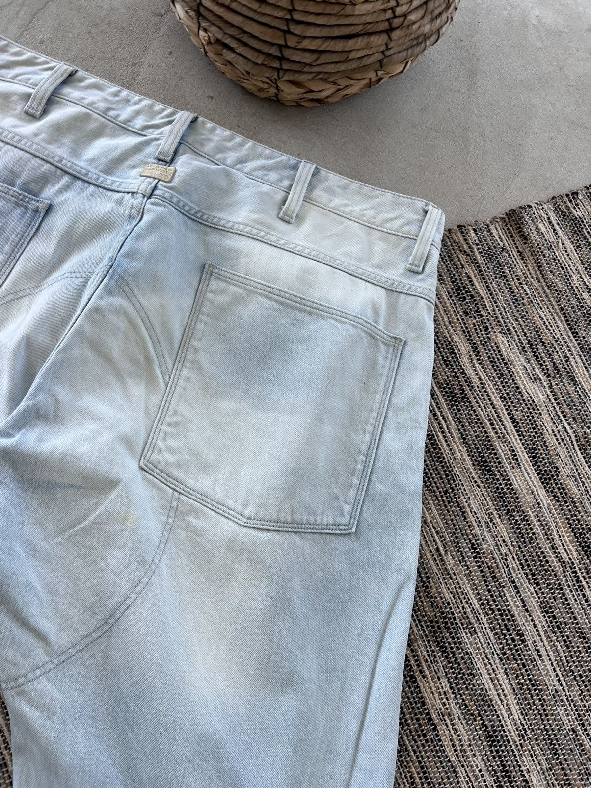G-Star Vintage GStar Raw Moto Denim Jeans 38x36 Blue Knee Panel Y2K Size US 38 / EU 54 - 18 Thumbnail
